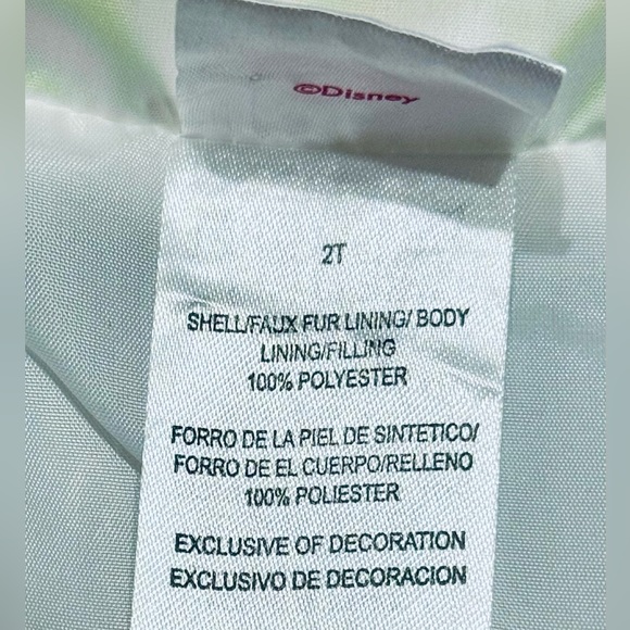 Disney 2T Minnie Mouse Iridescent Puffer Vest with Bow & Ears on hood. - Picture 5 of 6